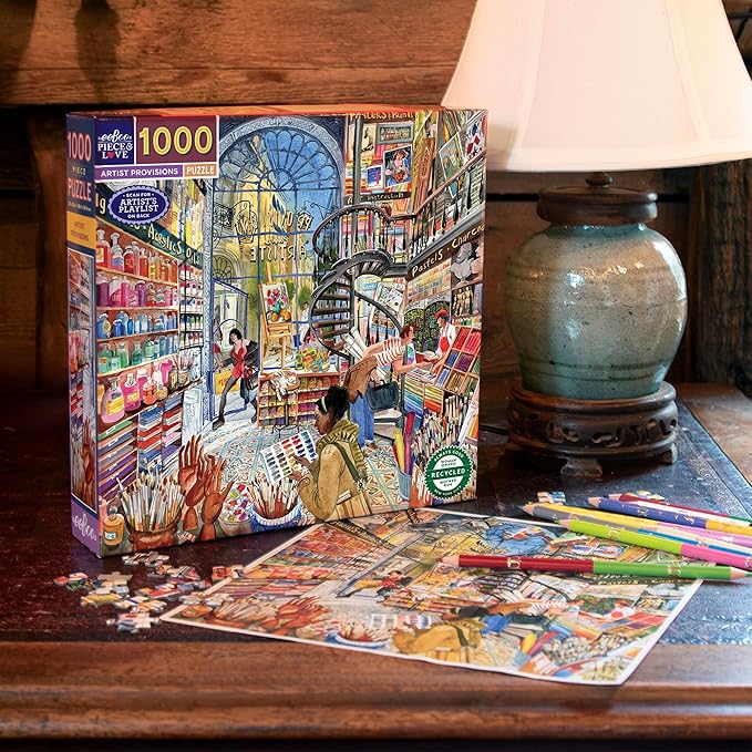 eeBoo: 1000pc Square Puzzle - Artist Provisions