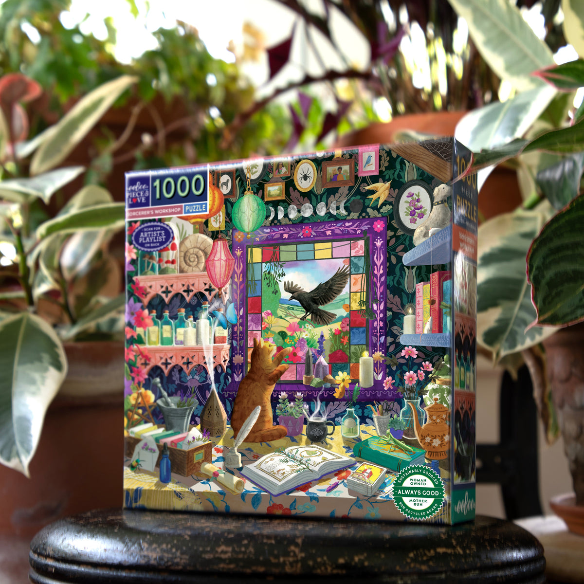 eeBoo: Sorcerer's Workshop Square Puzzle - 1000pc