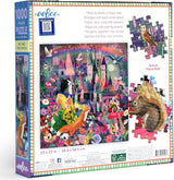 eeBoo: 1000pc Square Puzzle - Cat and the Castle