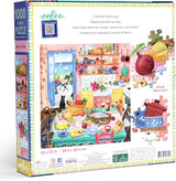 eeBoo: 1000pc Square Puzzle - Pink Kitchen