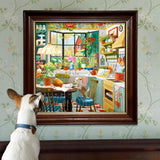 eeBoo: 1000pc Square Puzzle - Springtime Kitchen