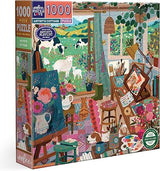 eeBoo: 1000pc Square Puzzle - Artists Cottage 1000