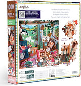 eeBoo: 1000pc Square Puzzle - Artists Cottage 1000
