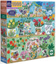 eeBoo: 1000pc Square Puzzle - Floral Cupboard