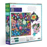 eeBoo: 1000pc Square Puzzle - Seeds & Flowers