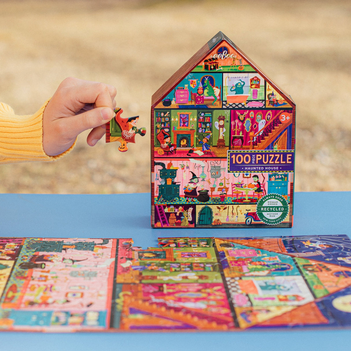 eeBoo: Haunted House Puzzle - 100pc