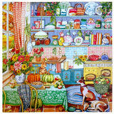 eeBoo: 1000pc Square Puzzle - Harvest Kitchen