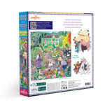 eeBoo: 1000pc Square Puzzle - French Flower Garden