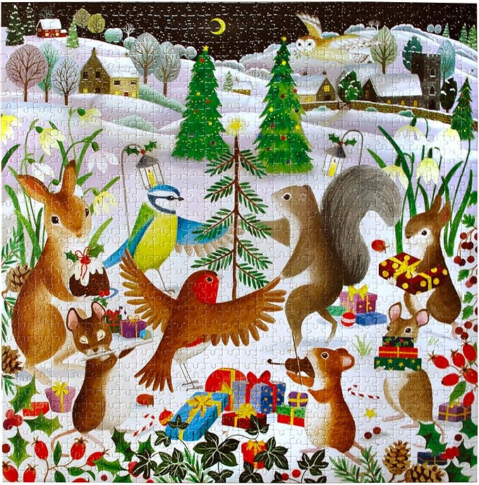 eeBoo: 1000pc Square Puzzle - The Little Tree