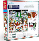 eeBoo: 1000pc Square Puzzle - The Little Tree