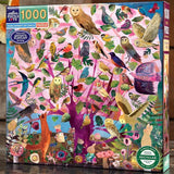 eeBoo: 1000pc Square Puzzle - Parliament of Owls