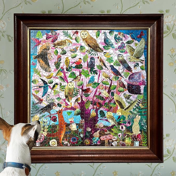 eeBoo: 1000pc Square Puzzle - Parliament of Owls