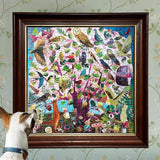 eeBoo: 1000pc Square Puzzle - Parliament of Owls