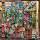 eeBoo: 1000pc Square Puzzle - English Greenhouse