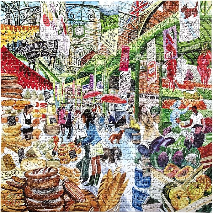 eeBoo: 1000pc Square Puzzle - London Market