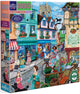 eeBoo: 1000pc Square Puzzle - Village by the Sea