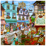 eeBoo: 1000pc Square Puzzle - Village by the Sea