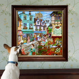 eeBoo: 1000pc Square Puzzle - Village by the Sea