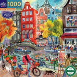 eeBoo: Artists in Amsterdam Square Puzzle - 1000pc