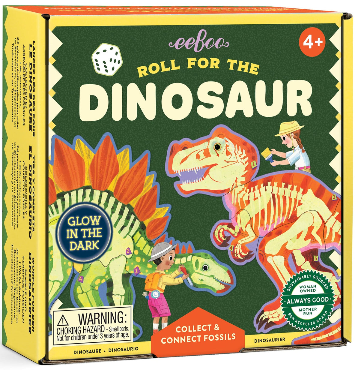 eeBoo: Roll for the Whole Dice Game - Dinosaur