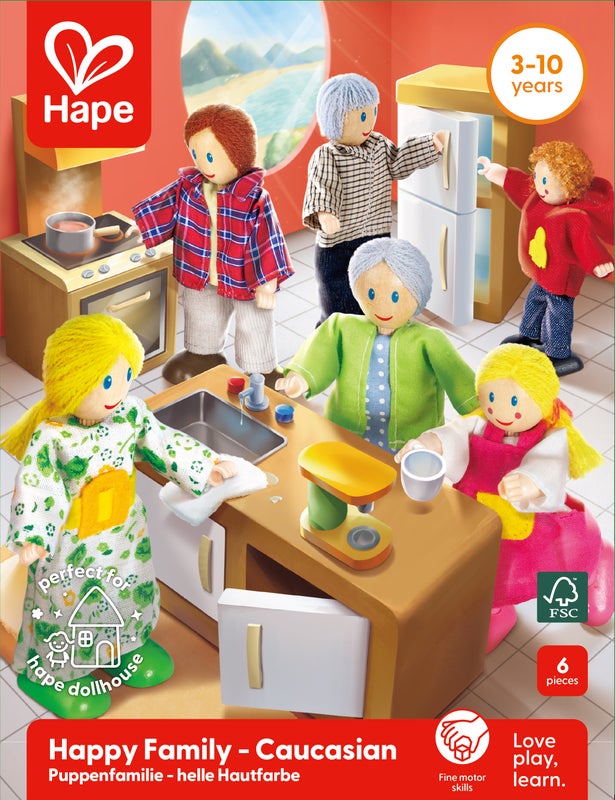 Hape: Happy Family of 6 - Caucasian