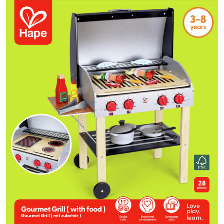 Hape: Play Essentials Gourmet Grill with Food
