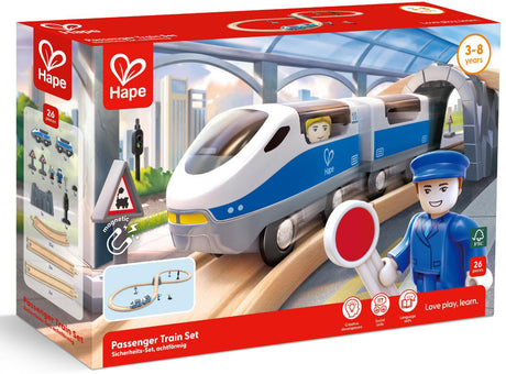 Hape: Passenger Train Figure of 8 Safety Set