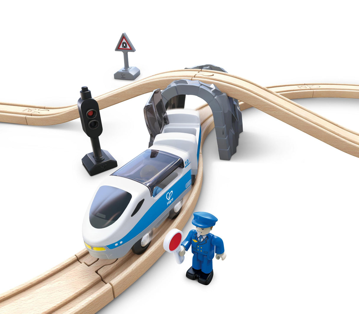 Hape: Passenger Train Figure of 8 Safety Set