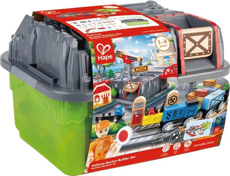 Hape: Railway Bucket-Builder-Set