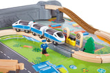 Hape: 70pc Railway Train and Table Set