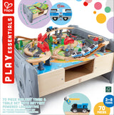 Hape: 70pc Railway Train and Table Set