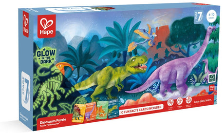 Hape: 200pc Dinosaur Puzzle Glowing 1.5m