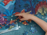 Hape: 200pc Dinosaur Puzzle Glowing 1.5m