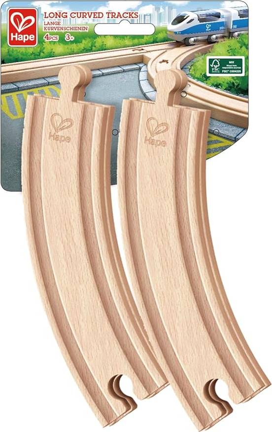 Hape: Track 4pcs Long Curved