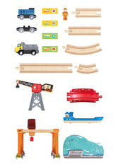 Hape: Lift & Load Harbour Set