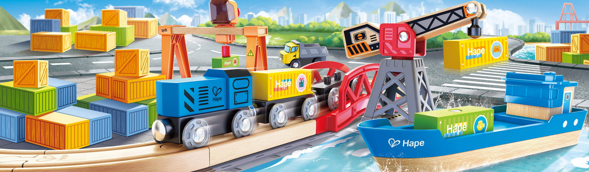 Hape: Lift & Load Harbour Set