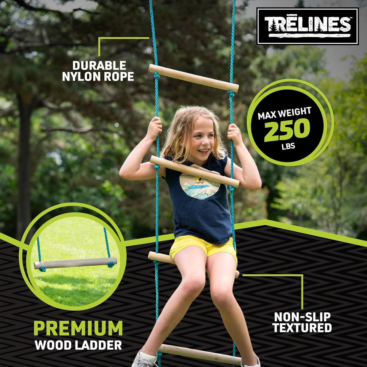 Trelines: Climbing Rope Ladder - 2.13m