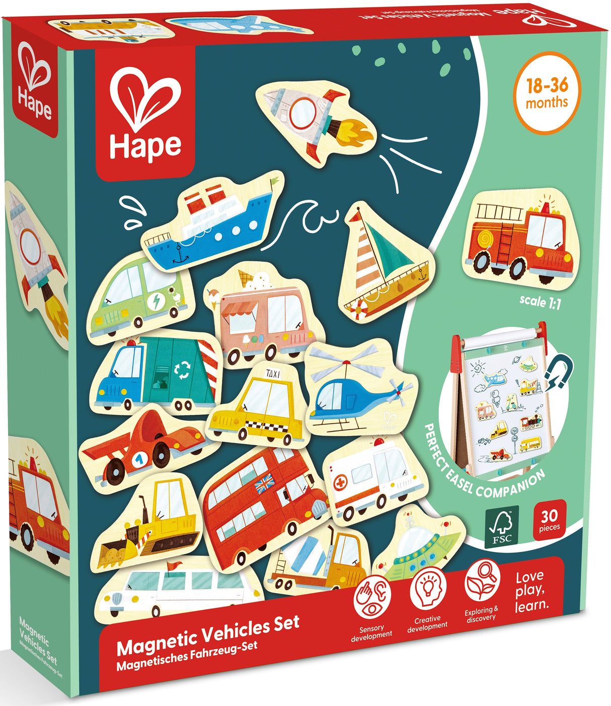 Hape: Magnetic Vehicles 30pc