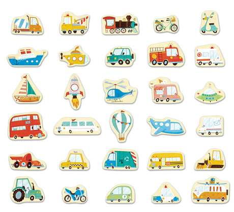 Hape: Magnetic Vehicles 30pc