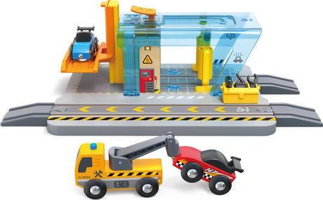 Hape: Vehicles Repair & Wash Station
