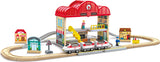 Hape: Portable Train Station Set