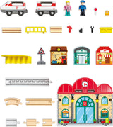 Hape: Portable Train Station Set