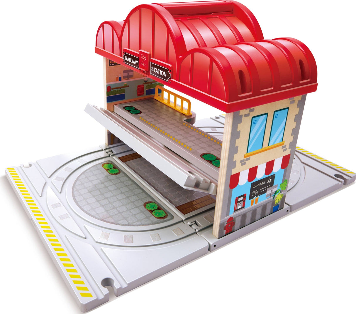 Hape: Portable Train Station Set