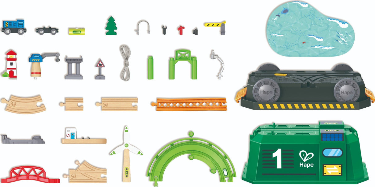 Hape: Train Bucket Set