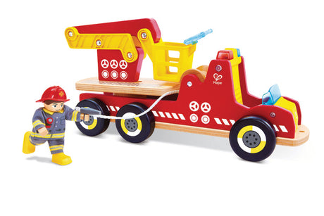 Hape: Siren & Lights Toy Fire Truck