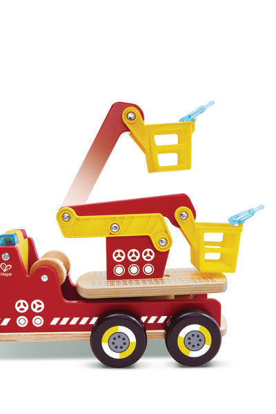 Hape: Siren & Lights Toy Fire Truck