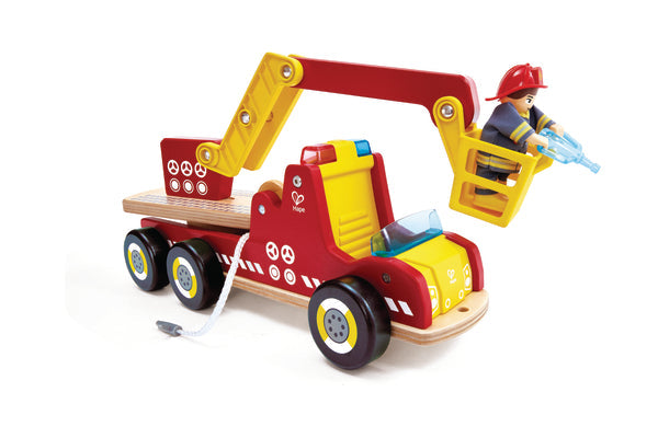 Hape: Siren & Lights Toy Fire Truck