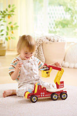 Hape: Siren & Lights Toy Fire Truck