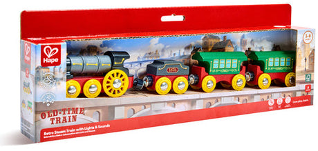 Hape: Retro Steam Train with Lights & Sounds