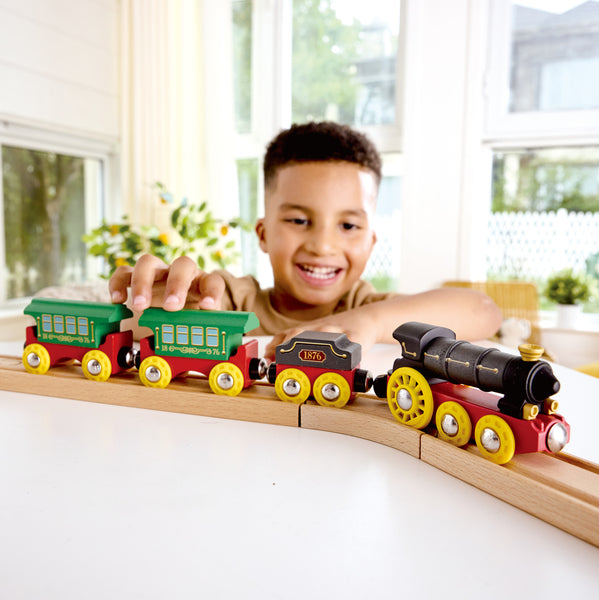 Hape: Retro Steam Train with Lights & Sounds